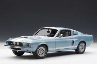Autoart Shelby Mustang GT500 1967 Blue White Stripes 118 72907 NIB 