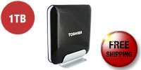 Toshiba 1TB Black External Hard Drive 3 years Manufacturer Warranty 