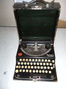 Vintage Refurb Remington Portable Manual Typewriter w/w  