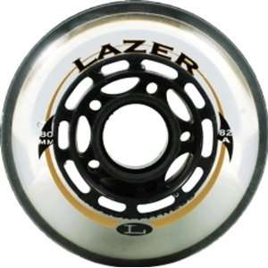  Labeda Lazer Inline Skate Wheels 8 Pack Color Clear Choice 