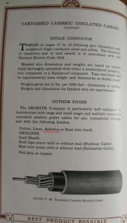 OKONITE Insulated Wire Cable Handbook Catalog ASBESTOS 1920 Company 