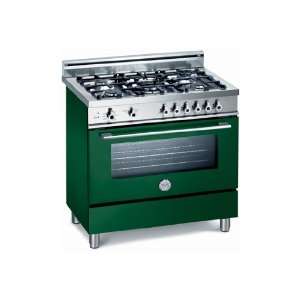 Bertazzoni Green 36 Five Burner Gas Range  Kitchen 