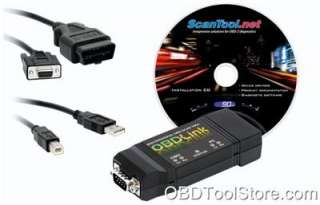 OBDLINK OBD2 EOBD USB SCAN TOOL + BMW 20 pin adapter  