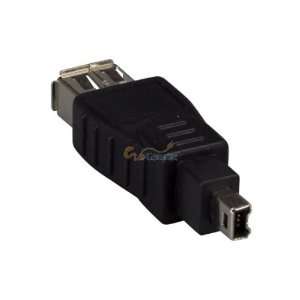 IEEE 1394a FireWire 6 pin Female to 4 pin Male Adapter 