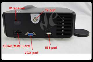 Mini HD LED PROJECTOR HDMI+USB+SD TV VGA WII DVD PS3  