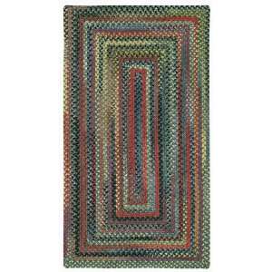   Rock Vertical Stripe Green Runner 2.00 x 8.00 Area Rug