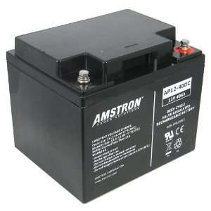   Amstron 12V / 40Ah Deep Cycle SLA Battery w/ R Terminal Electronics