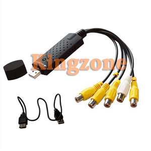 New Easycap 4 Channel USB 2.0 DVR Surveillance Video Audio Capture 