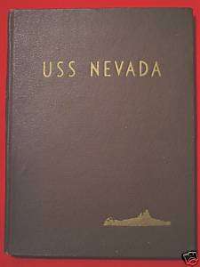 WW2 USS NEVADA BB 36 USN CRUISE BOOK/UNIT HISTORY RARE  