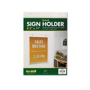  Nu Dell  Acrylic Sign Holders, Vertical, 8 1/2 x 11 