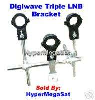 Multiple Satellite Dish LNB Bracket/Triple LNB Mount  