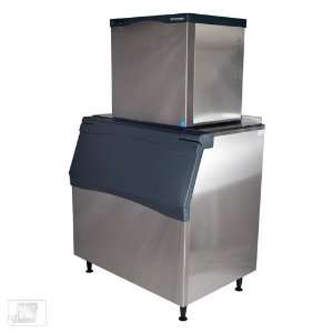   905 Lb Half Size Cube Ice Machine w/ Storage Bin