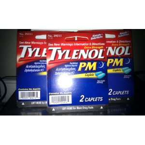 Tylenol PM   Pack of 3   Caplets   500 mg   2 Caplets each