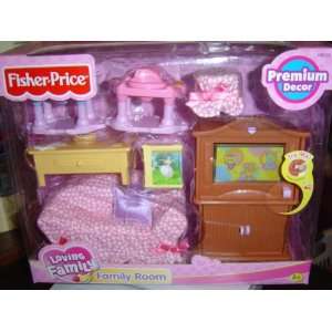    Loving Family Dollhouse Deluxe Family Room Set Toys & Games