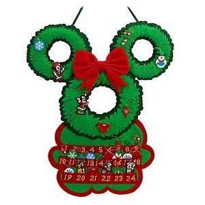   Availability   Hanging Mickey Wreath Shaped Christmas Advent Calendar