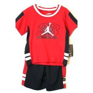  Nike Air Jordan Infant Baby 2 Piece T shirt and Shorts Set 