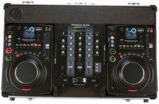 American Audio Flex 100 Table Top  DJ Package w/ 2 CD Players 