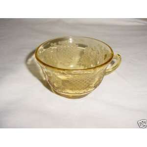  Amber Normandie Depression Glass Cup 