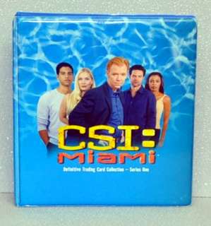 CSI Miami Trading Card Binder Season One 1  