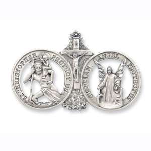  St. Christopher & Guardian Angel Sun visor Clip Jewelry