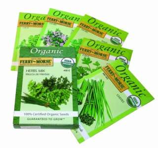 Ferry Morse 3242 Organic Seed Collection, Herbs (4.82 Gram Packet)