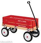 Radio Flyer Red Wagons Town Country Wood Kids Wagon  