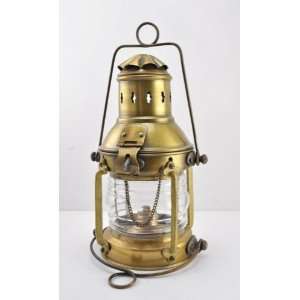  Antique  10 ROUND CARGO LIGHT Oil Lantern Lamp 