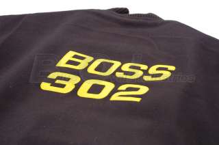 Ford Mustang Boss 302 Yellow Black Wool Leather Letterman Varsity 