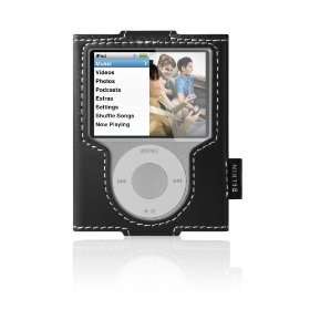 NEW Belkin Apple iPod Nano 3rd Gen Black Leather Case  