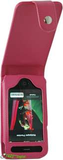 Premium Apple iPhone 3G and 3G S PINK Leather Case with belt clip
