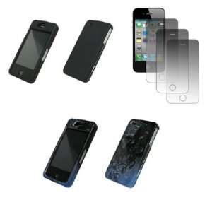 com Apple iPhone 4   2 Pack of Premium Case Cover Snap On Cell Phone 