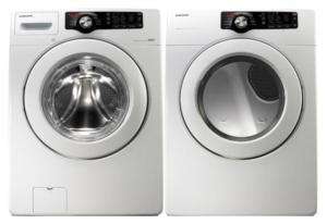 Samsung Front Load Washer & Gas Dryer WF210ANW DV210AGW  