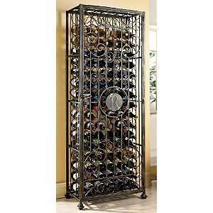    Personalized Antiqued Steel Wine Jail  Initial   V Appliances