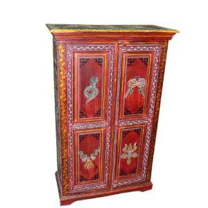   Wooden Armoire Cabinet Chest From India 