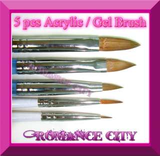 pcs Dual Use Acrylic & Gel Nail Art Brush Tips N165  