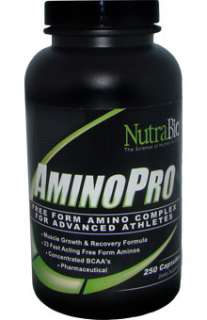 NutraBio Free Form Amino Acid Complex 250 Capsules 649908246600  