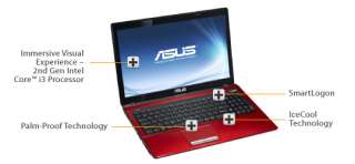 Buy   ASUS A53E AS31 RD 15.6 Inch Laptop (Red)