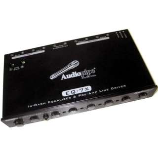 AUDIOPIPE EQ 7X CAR 4 BAND EQ IN DASH LINE DRIVER  