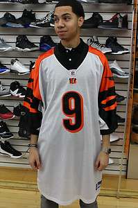   Bengals NFL White Orange Black Carson Palmer #9 Authentic Jersey