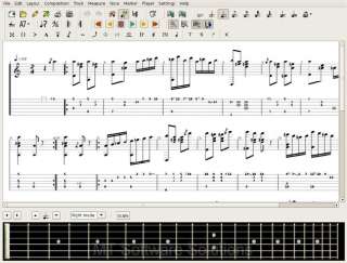 TheGuitar Notation software is an advanced multi track tablature 