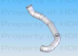 HDi intercooler piping kit are CAD design (minimize bends and length 