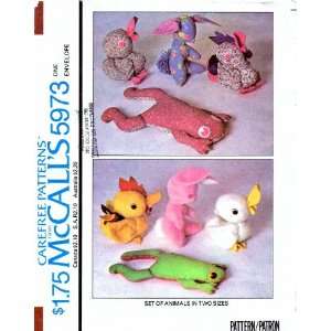   Sewing Pattern Rabbit Duck Frog Stuffed Animals Arts, Crafts & Sewing