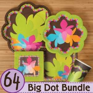  Luau   Baby Shower Tableware   64 Big Dot Bundle Toys 