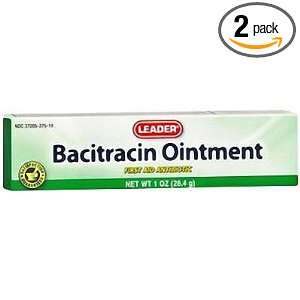  Bacitracin Ointment 500U/gm, 1 OZ (2 PACK)   Compare to Bacitracin 