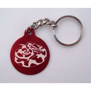  Laser Etched Ball Python Key Chain