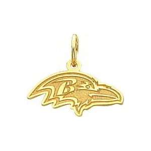    14K Gold NFL Baltimore Ravens Logo Charm