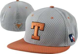   LONGHORNS UT College Team Fitted Mesh Baseball Hat 6 7/8 Gray ON FIELD