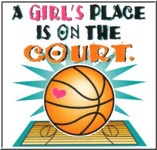 Girls Place   The Court Basketball T Shirt S 2X,3X  