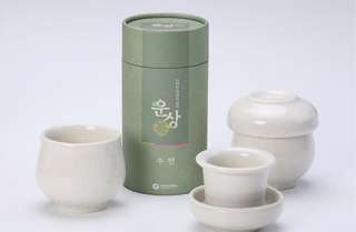 Korean Organic Loose Leaf Green Tea Ceramic Infuser Set  