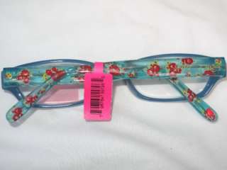 NWT BETSEY JOHNSON BLUE FLORAL READING GLASSES +1.5  